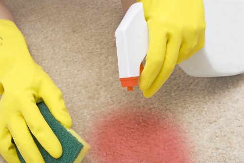 Professional cleaners in Bromley working in a modern home