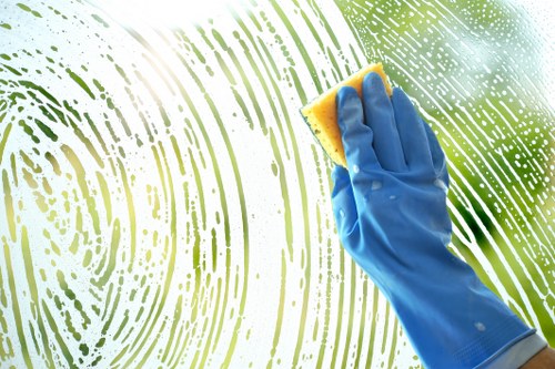 Carpet cleaning team using sustainable waste separation in Bromley