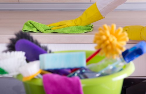 Professional carpet cleaner in Bromley deep cleaning a living room carpet