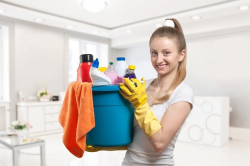 Low-carbon van used for carpet cleaning visits in Bromley